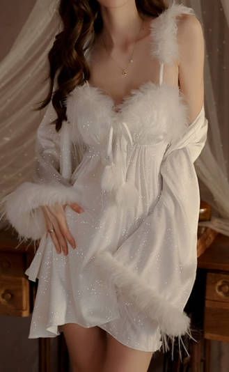 Chic Satin Slumber Long Robe Coat