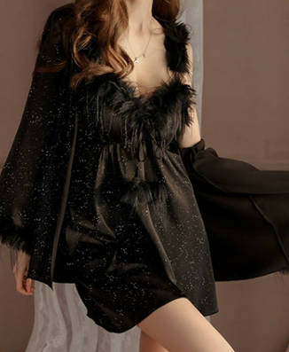 Chic Satin Slumber Long Robe Coat