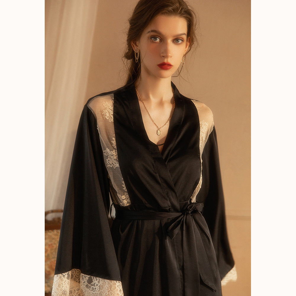 Pure desire pearl curtain sexy lace pajamas
